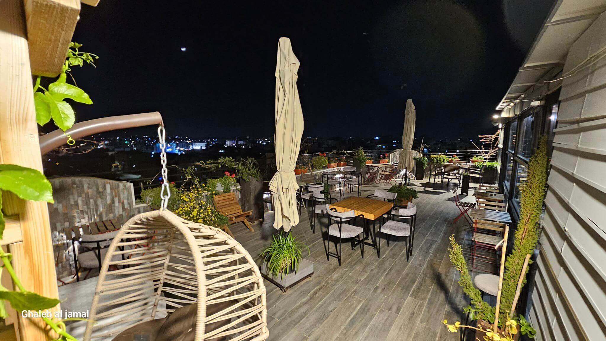 Outdoor Patio at Night